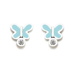 Pendiente mariposa azul rosca AGATHA RUIZ DE LA PRADA