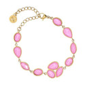 Pulsera gotas rosa acero ANARTXY