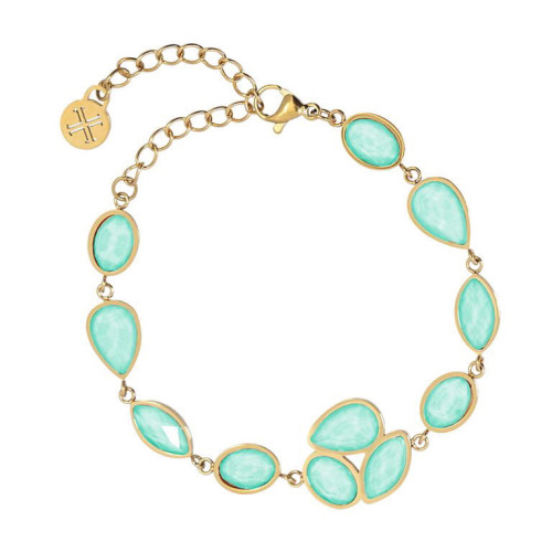 Pulsera gotas verde agua ANARTXY