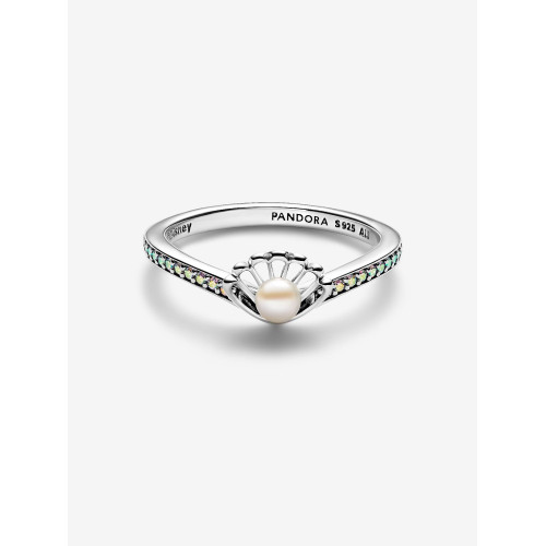 Anillo Perla Cultivada de Agua Dulce Tratada Concha Princesa Ariel de DisneyPANDORA - 193654C01