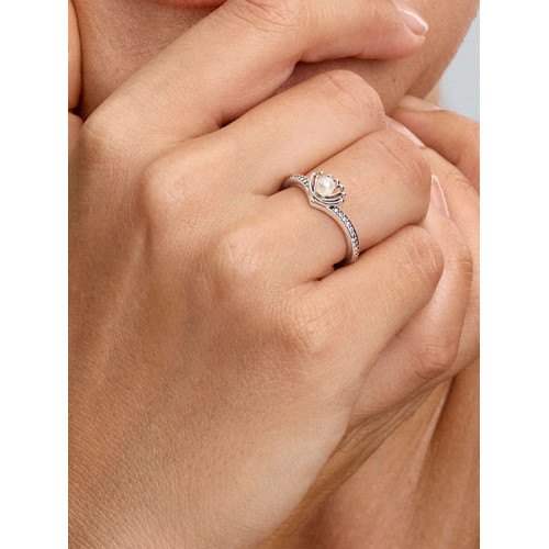 Anillo Perla Cultivada de Agua Dulce Tratada Concha Princesa Ariel de DisneyPANDORA - 193654C01