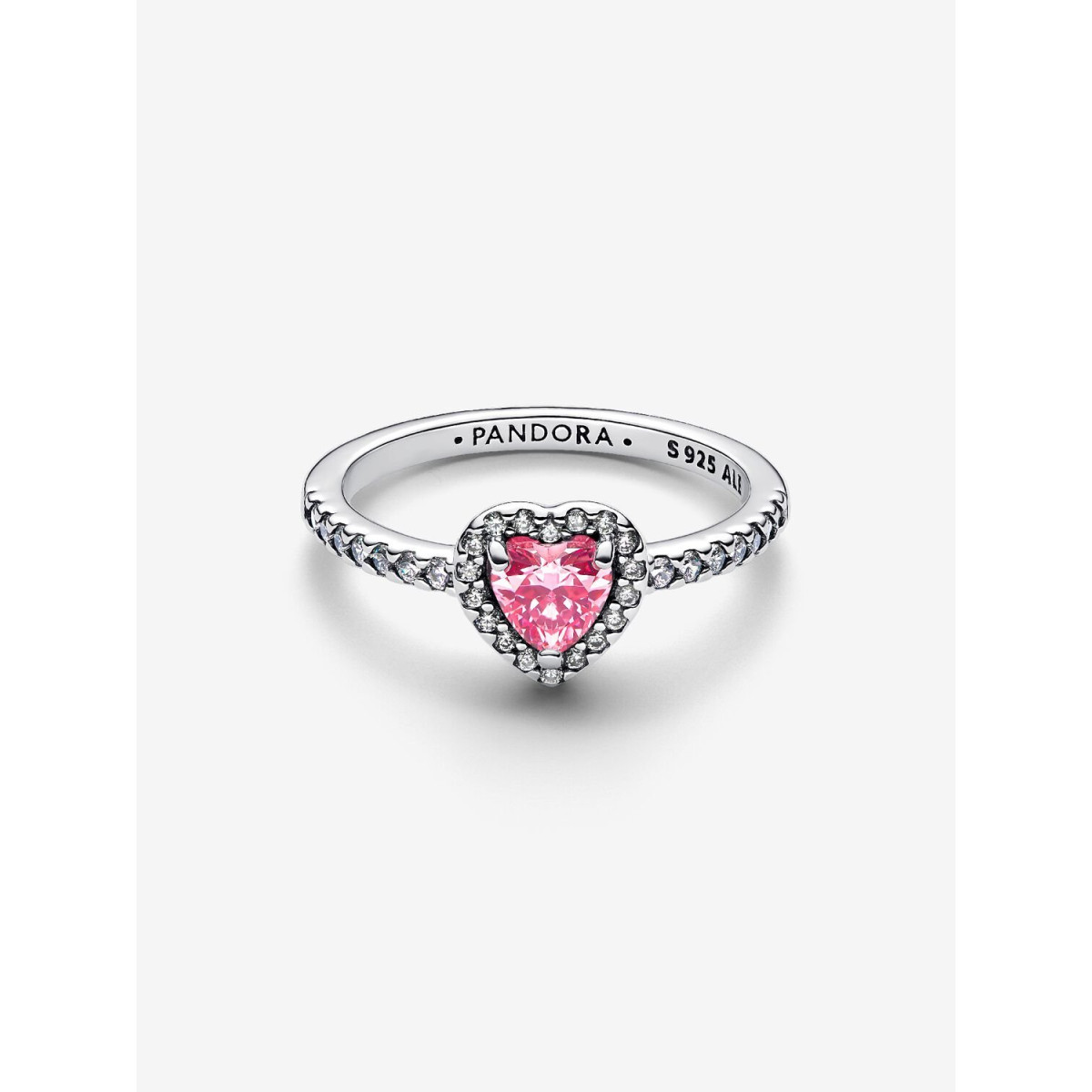 Anillo Corazón Rosa Elevado PANDORA - 198421C03