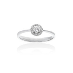 Anillo Oro Blanco y diamantes MARINA GARCIA