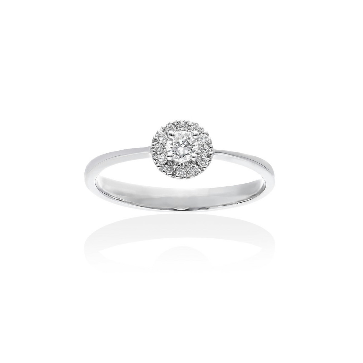 Anillo Oro Blanco y diamantes MARINA GARCIA