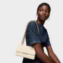 Bandolera pequeña de piel beige Audree Leather TOUS