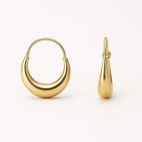 Pendientes de Aro con Volumen en Oro de 18K