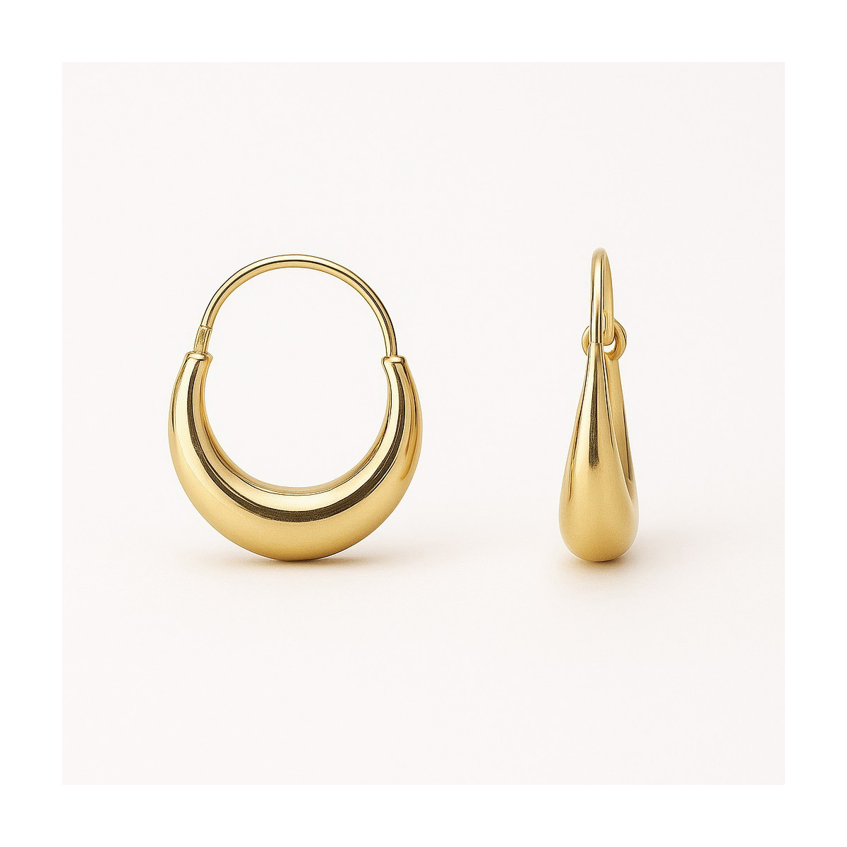 Pendientes de Aro con Volumen en Oro de 18K