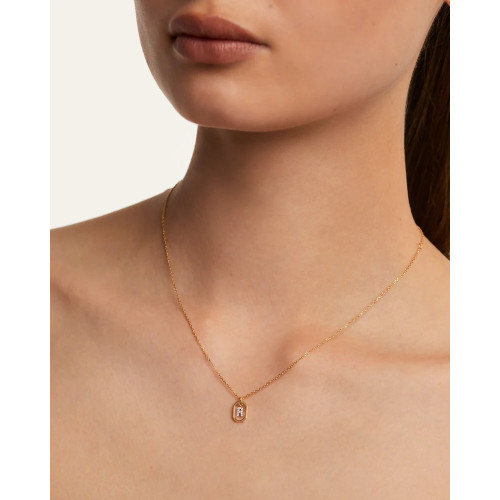PdPaola Collar Mini Letra R Gold