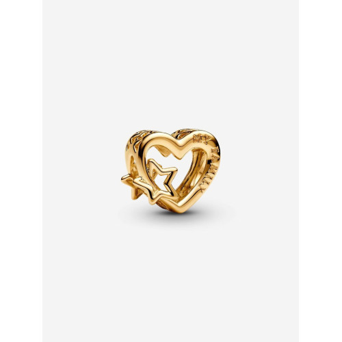 Charm de Filigrana Familia Corazón y EstrellaPANDORA
