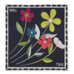 Pañuelo cuadrado azul marino TOUS Summer Daisies TOUS