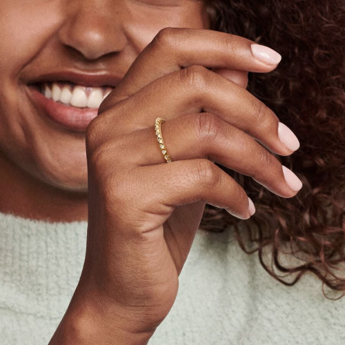 Anillo Pirámides de Pandora MERecubrimiento en oro de 14k PANDORA ME