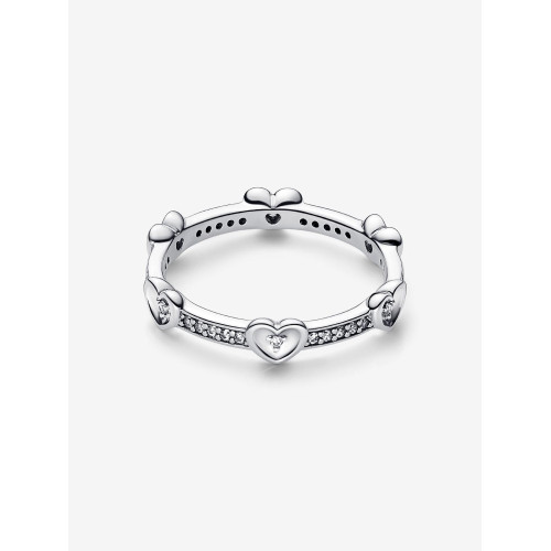 Pandora Anillo Corazones Radiantes Brillantes - 192496C01