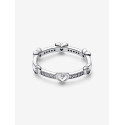 Pandora Anillo Corazones Radiantes Brillantes - 192496C01