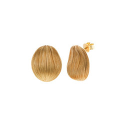 Pendientes Ovalado Hilos SALVATORE PLATA