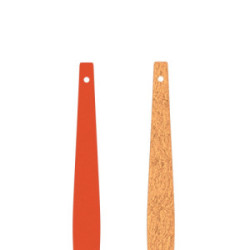 Inserción de cuero 12mm - Pulseras acampanadas, Mango / Cobre LES GEORGETTES