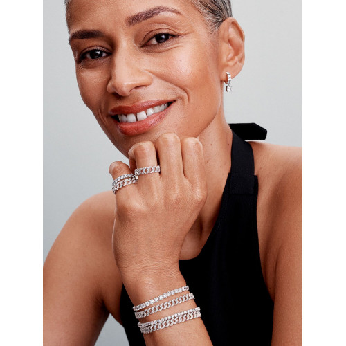 Pulsera de Cadena Pavé Cuban de PANDORATimeless - 593008C01