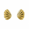 Pendientes de Oro de 18k con Diseño de Concha Abanico