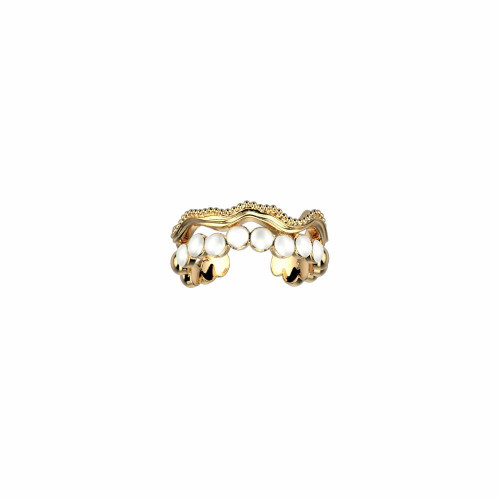 Anillo de moda, acabado dorado. LES GEORGETTES