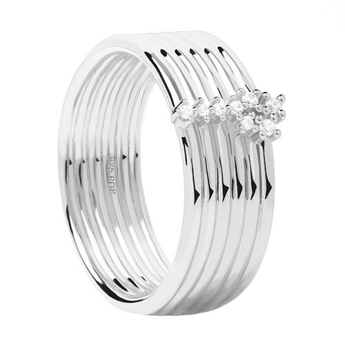 PDPAOLA Anillo Super Nova Silver - AN02-614