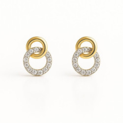 Pendientes de Oro con Circonitas