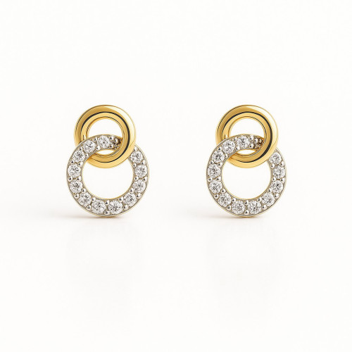 Pendientes de Oro con Circonitas