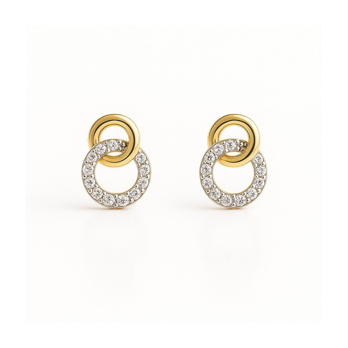 Pendientes de Oro con Circonitas