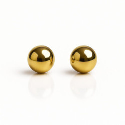 Pendientes de esfera en oro de ley