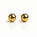 Pendientes de esfera en oro de ley