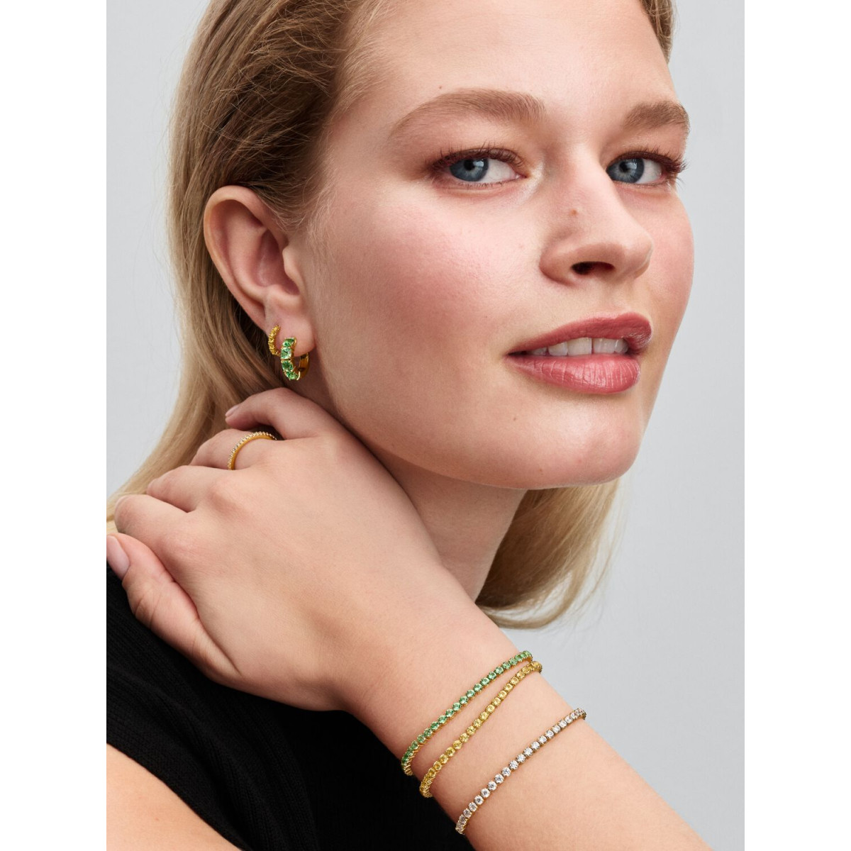 Pulsera Tenis Verde BrillantePANDORA - 561469C02