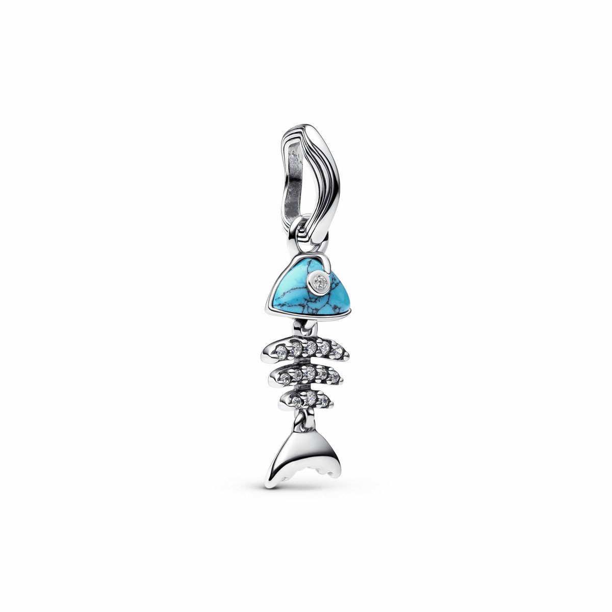 Charm Colgante Espina Pez Color Turquesa PANDORA
