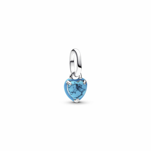 Charm MIni Colgante Corazón Color Turquesa PANDORA