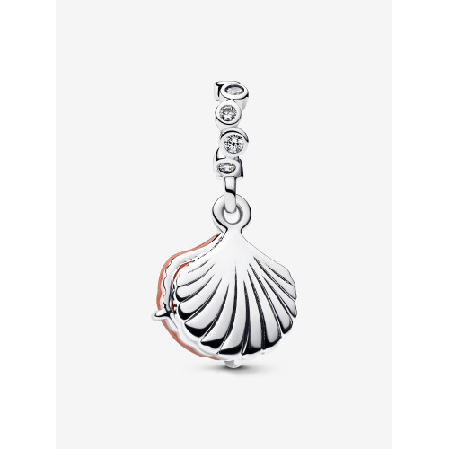 Charm Colgante Doble Concha Color Coral PANDORA