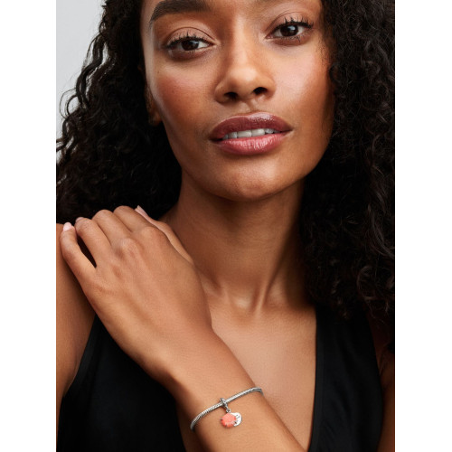 Charm Colgante Doble Concha Color Coral PANDORA