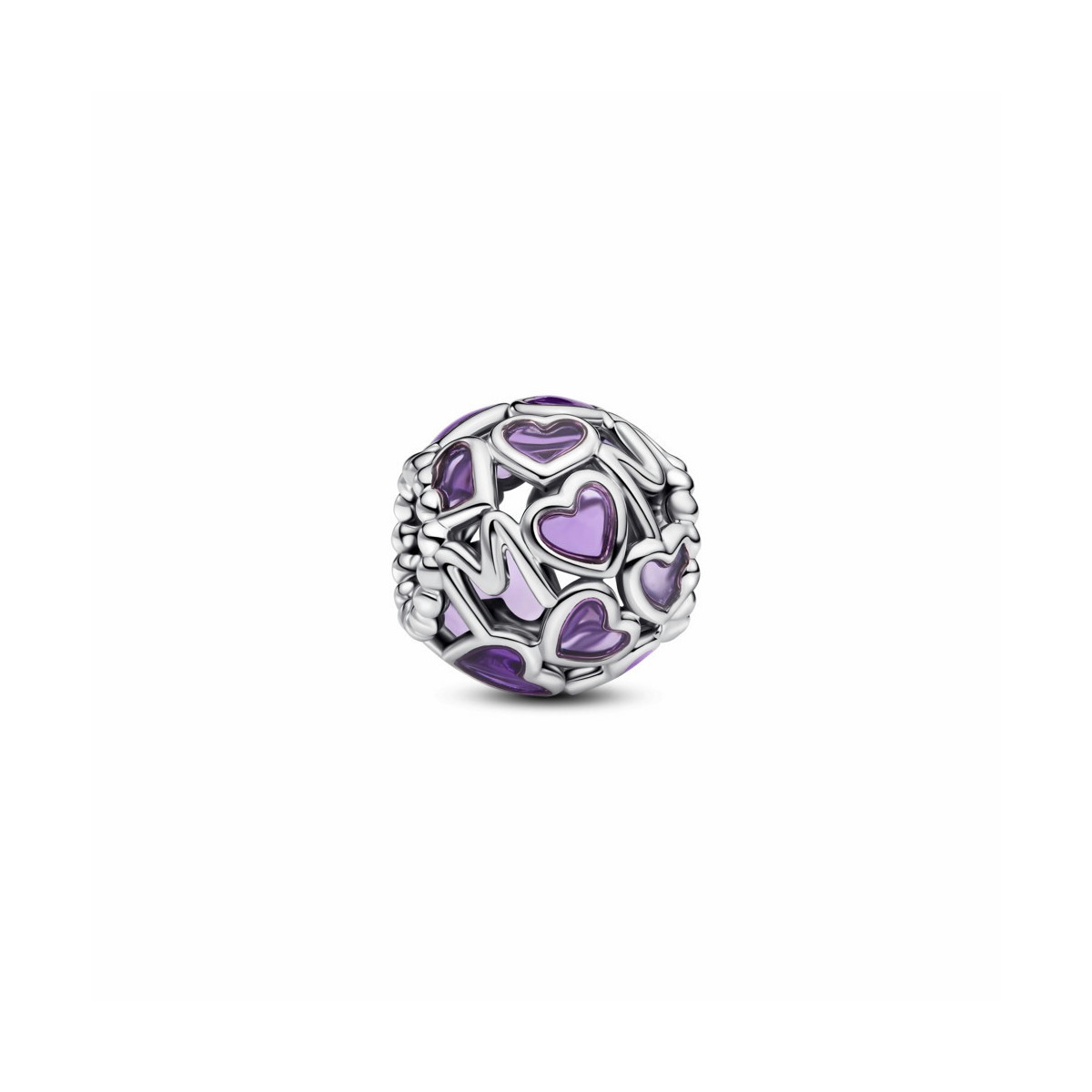 Charm Pandora Mamá y Corazones de Filigrana