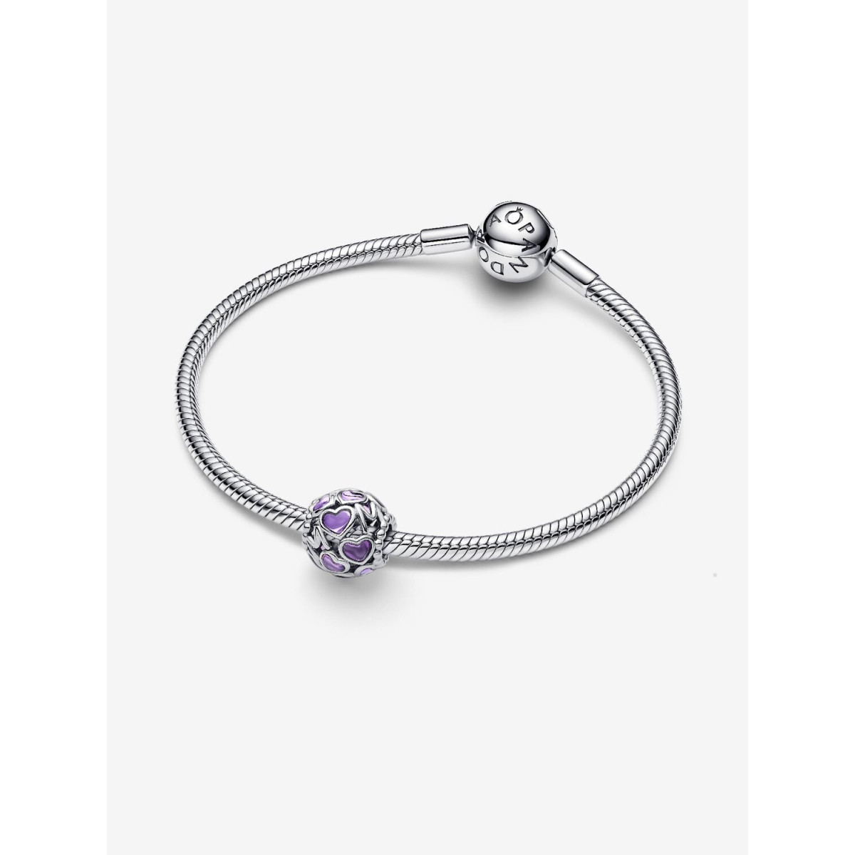 Charm Pandora Mamá y Corazones de Filigrana