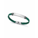 Pulsera de hombre de acero y piel verde VICEROY
