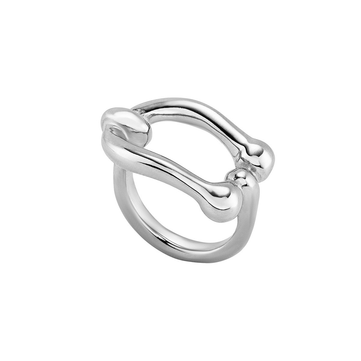 Anillo bañado en plata de ley UNO DE 50 - ANI0808MTL000