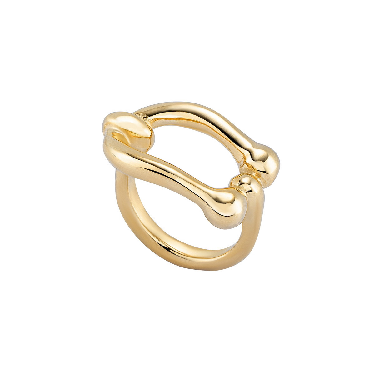 Anillo bañado en oro 18k UNO DE 50 - ANI0808ORO000