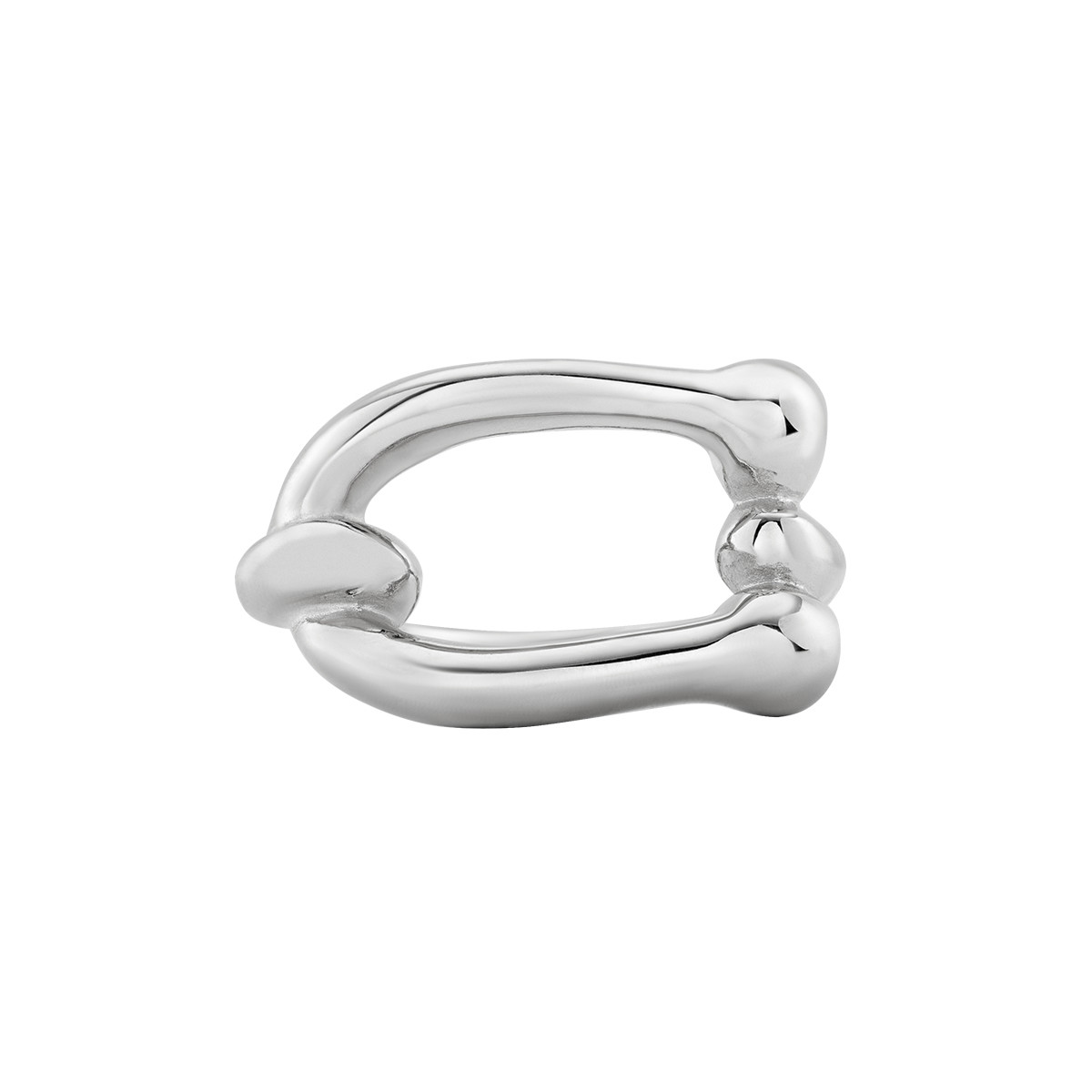 Anillo bañado en plata de ley UNO DE 50 - ANI0808MTL000