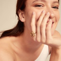 Anillo bañado en oro 18k UNO DE 50 - ANI0808ORO000