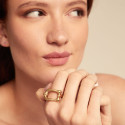 Anillo bañado en oro 18k UNO DE 50 - ANI0808ORO000