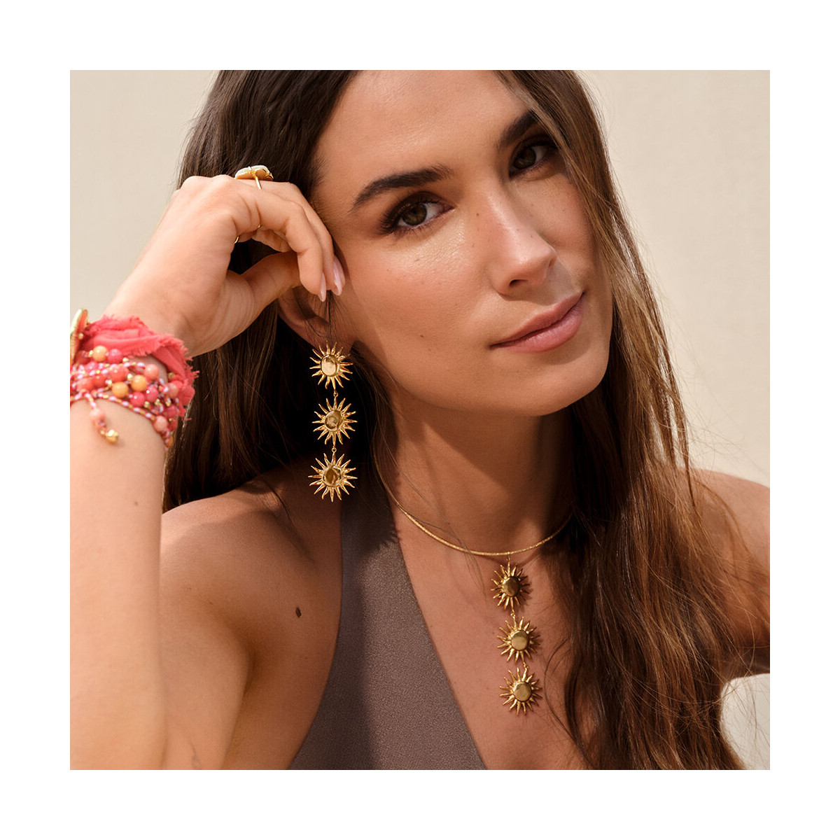 Pendientes largos TIARE