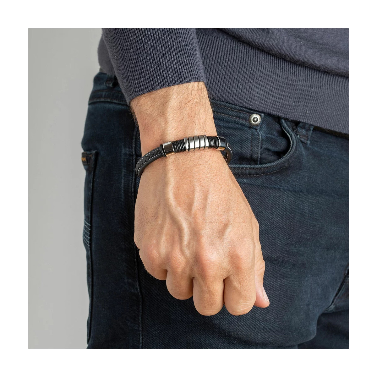 LOTUS STYLE PULSERA CAB.NEGRO.