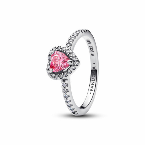 Anillo Corazón Rosa ElevadoPANDORA - 198421C03