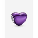 Charm Corazón Morado Metálico PANDORA