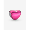 Charm Corazón Metálico RosaPANDORA