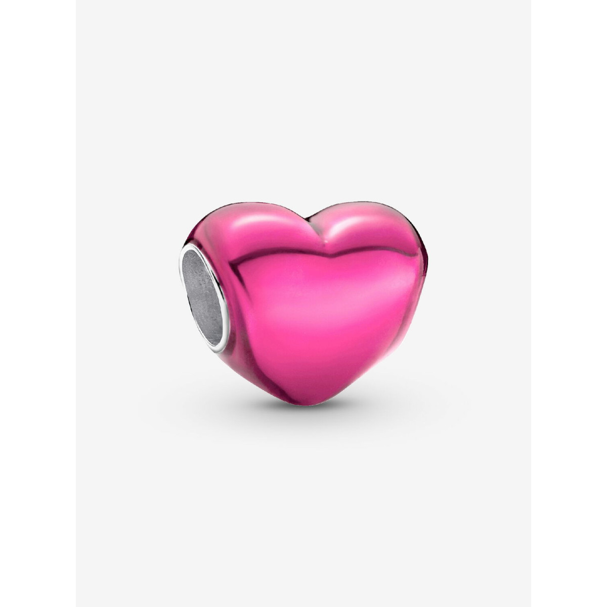 Charm Corazón Metálico RosaPANDORA