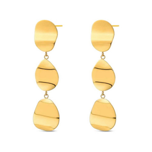 Pendientes Dorados Chapa Acero
