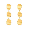 Pendientes Dorados Chapa Acero
