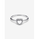 Anillo Halo y Corazón GrabablePANDORA - 193801C01